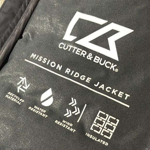 Cutter & Buck Jacket Mens Sz L Mission Ridge Jaguar Helmet puffer eco insulated - Picture 14 of 16